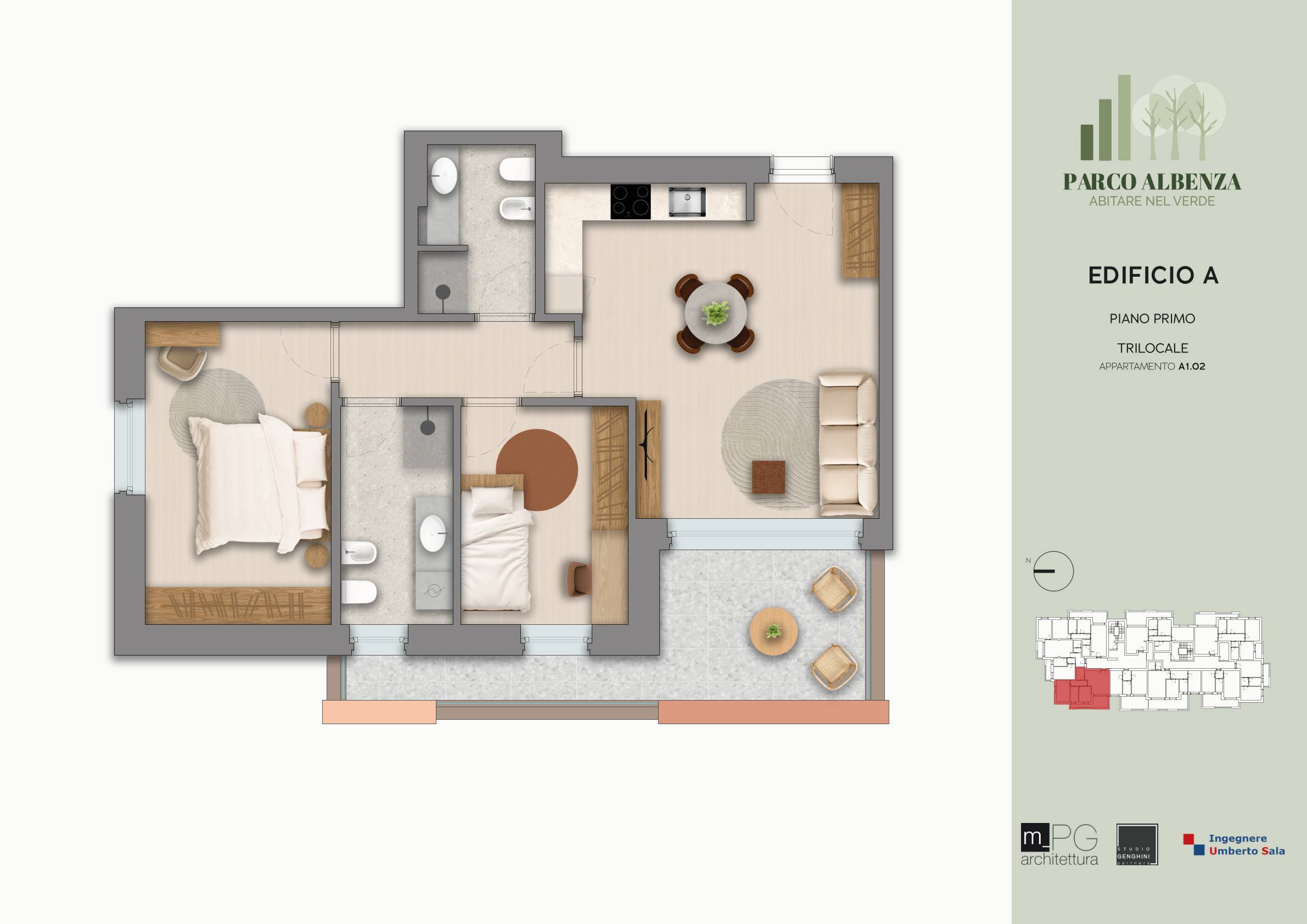 Planimetria Appartamento A1.02
