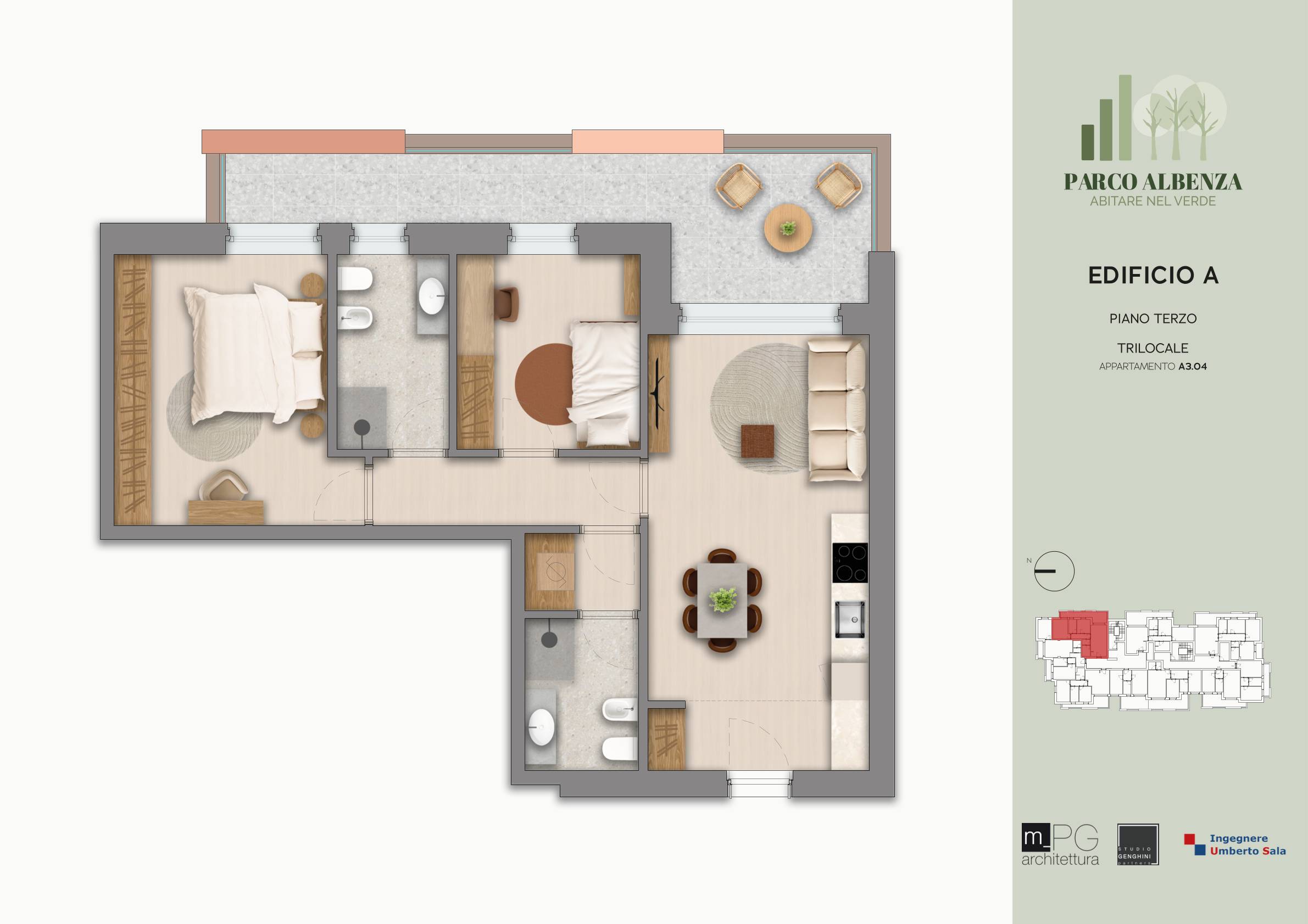 Planimetria Appartamento A3.04