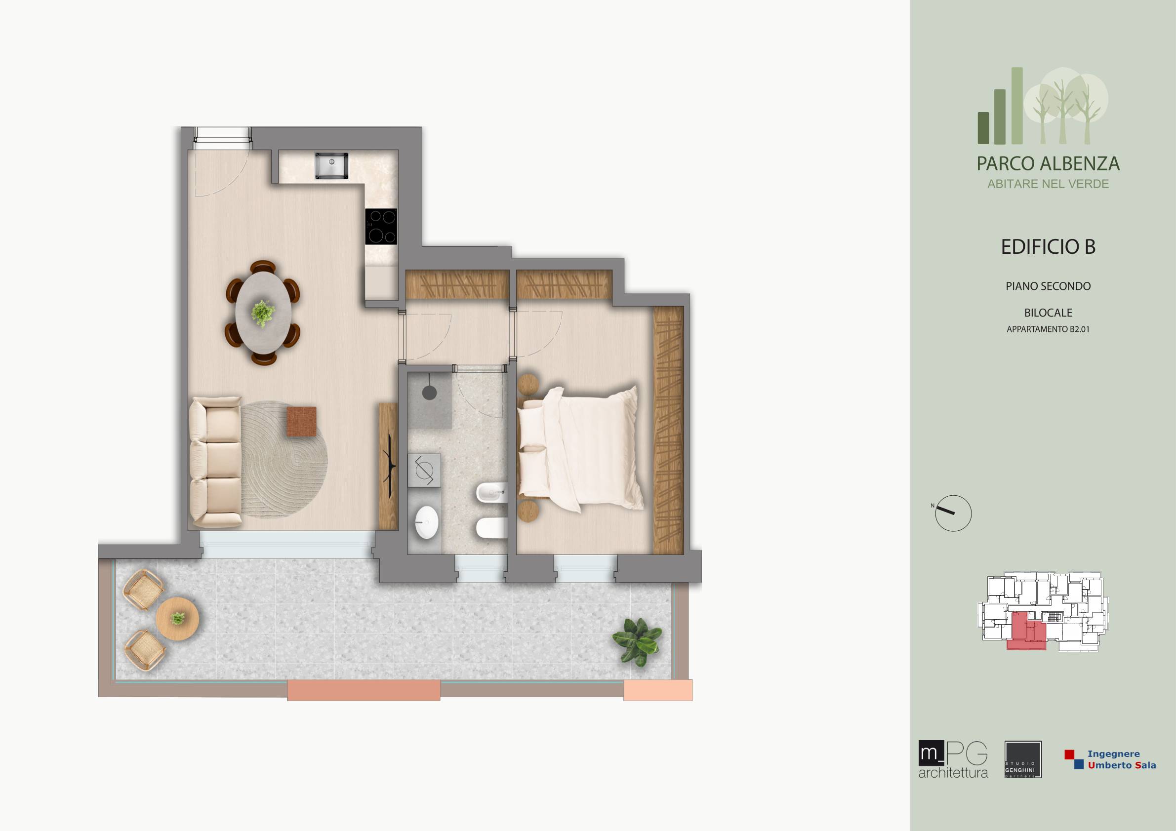 Planimetria Appartamento B2.01