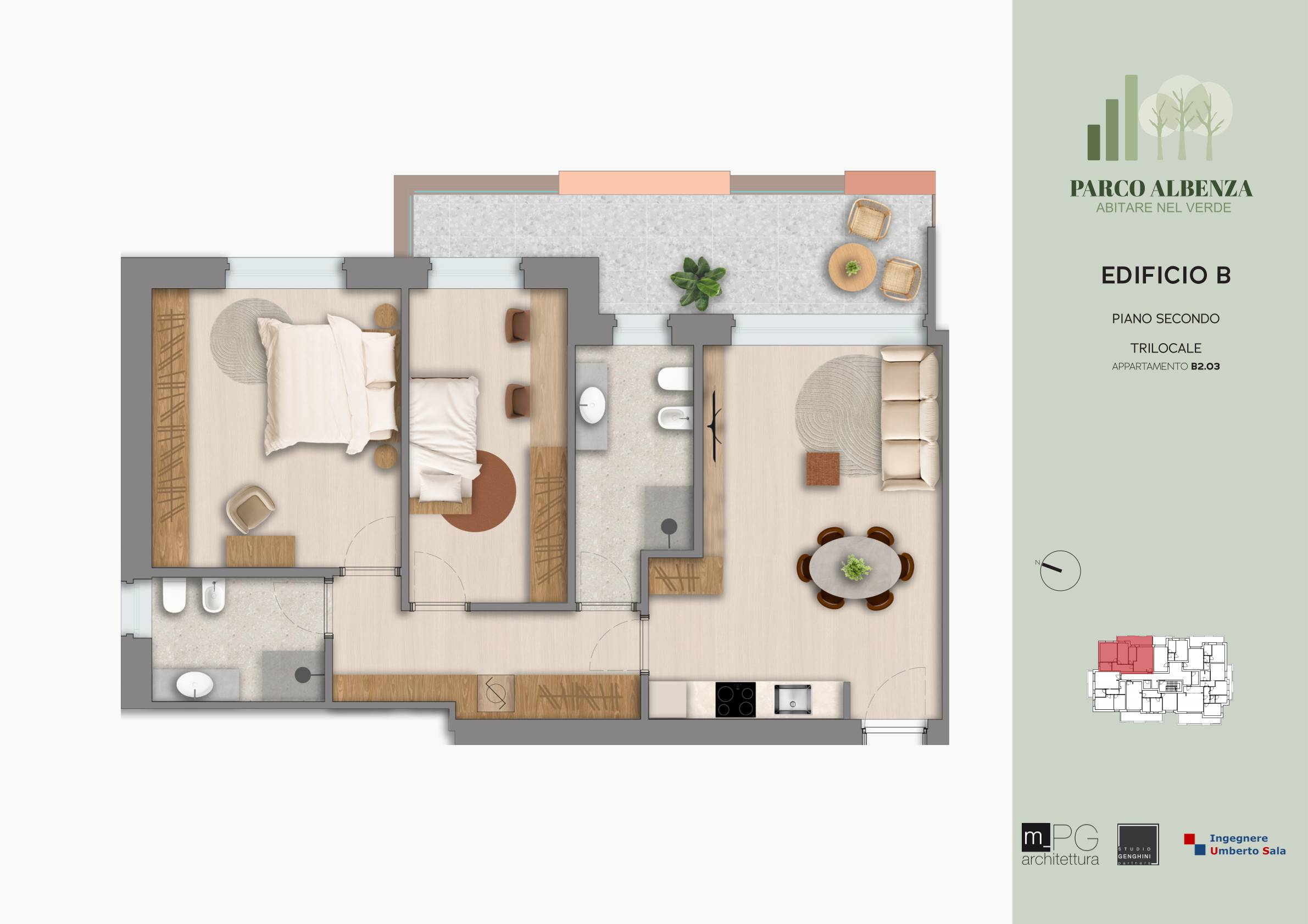 Planimetria Appartamento B2.03