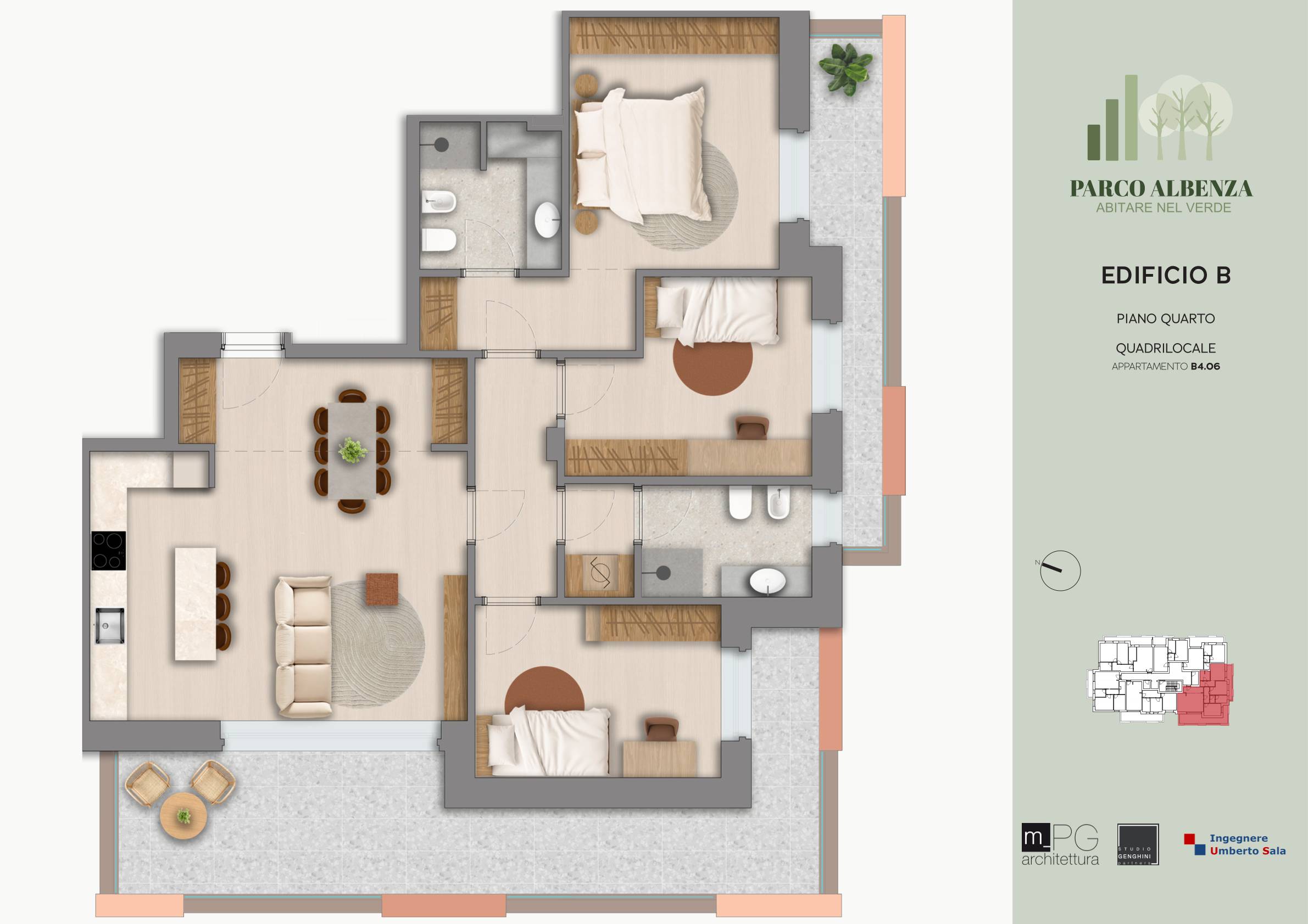 Planimetria Appartamento B4.06